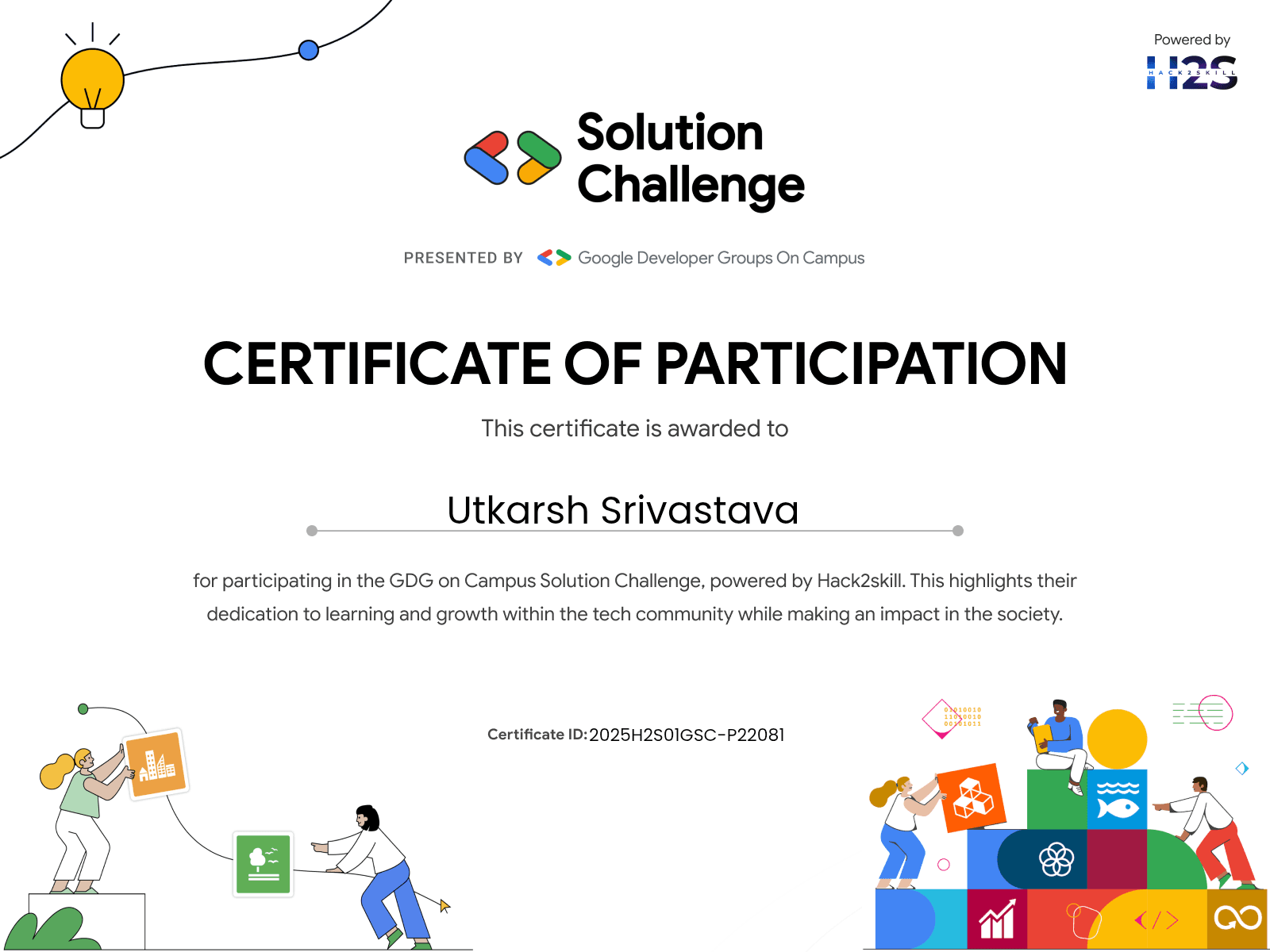 Hack2Skill Certification