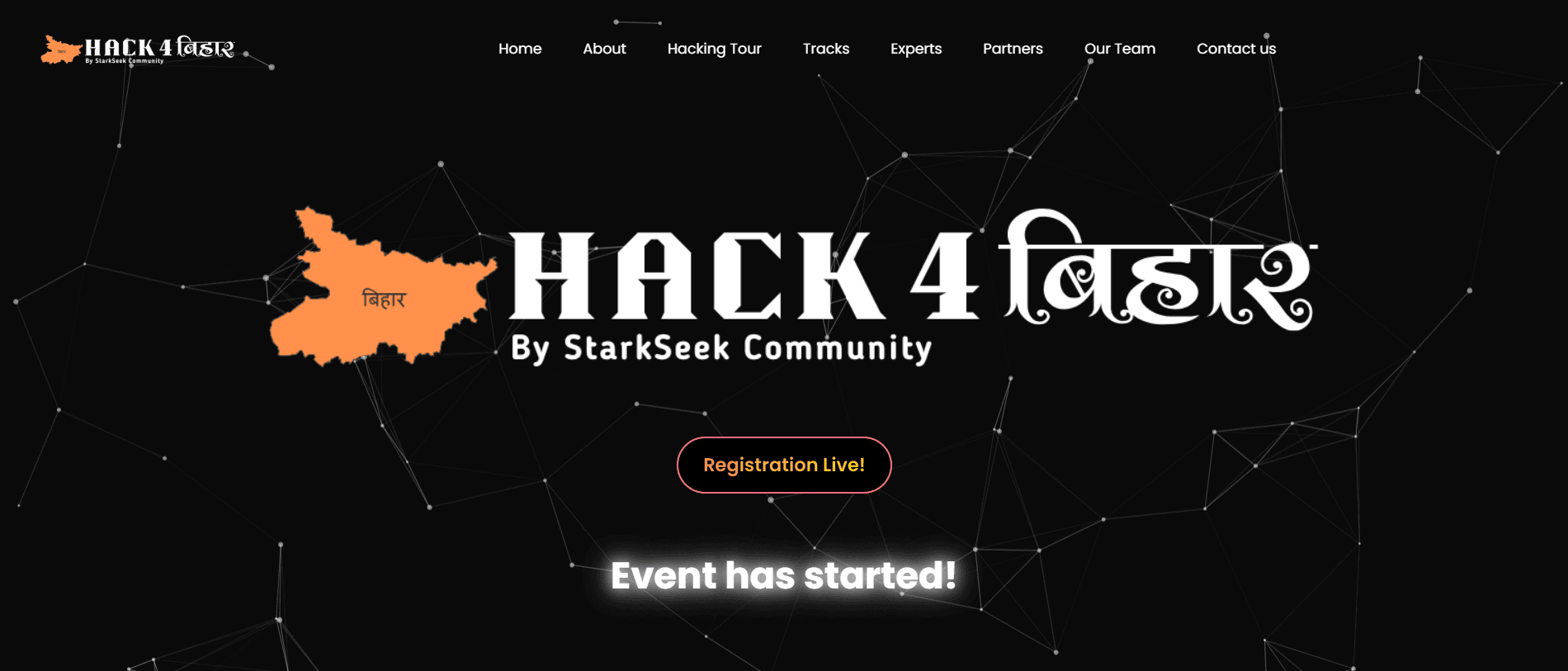 Hack4Bihar – Official Website screenshot
